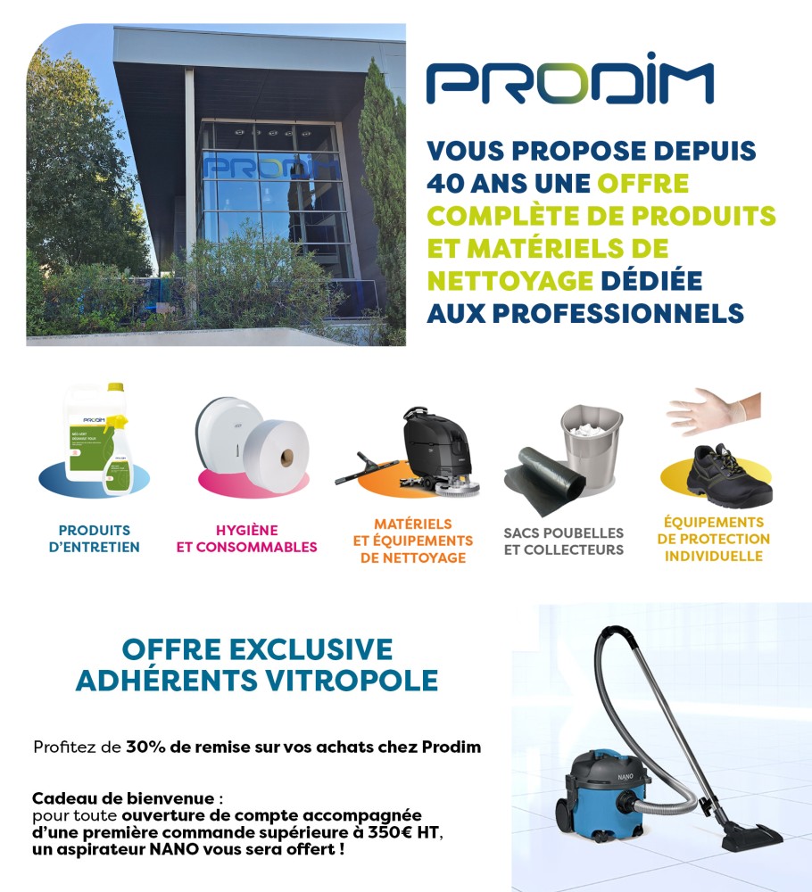 PRODIM : offre exclusive réservée aux adhérents Vitropole Entreprendre
