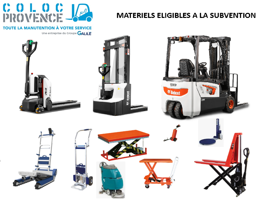 COLOC PROVENCE - Matériel éligible à subvention