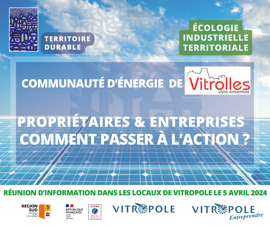 Vendredi 5 avril - Réunion d'information Communauté d'Energie Renouvelable