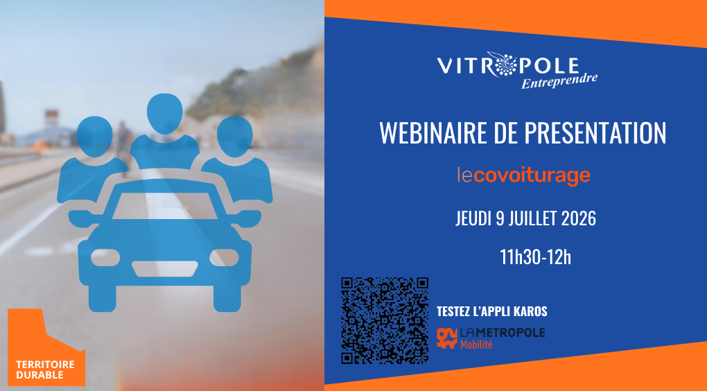 Jeudi 9 juillet - Webinaire sur le service "Le Covoiturage"